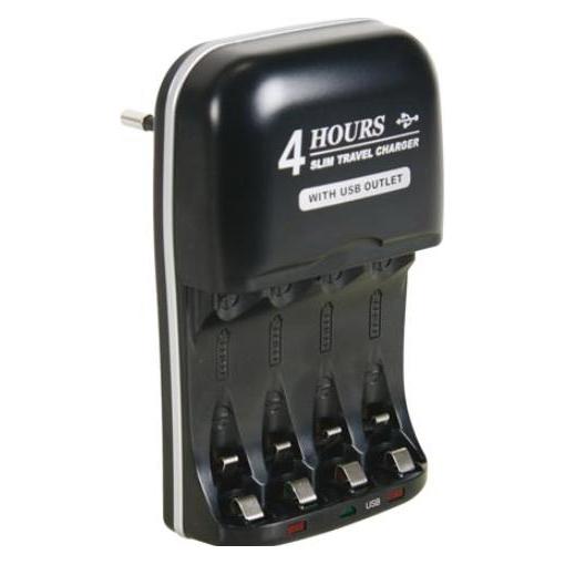 Battery Charges Schnellladegerät Für Nimh-Akkus Mit Usb-Ausgang (1 Stk., Ladegerät ohne Akku) (VLE2)