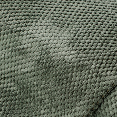 Möbelstoff Waffelvelours, tannengrün