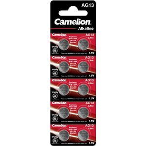 Camelion Knopfzelle LR44 / LR1154 / AG13, 138 mAh, 10 Stück