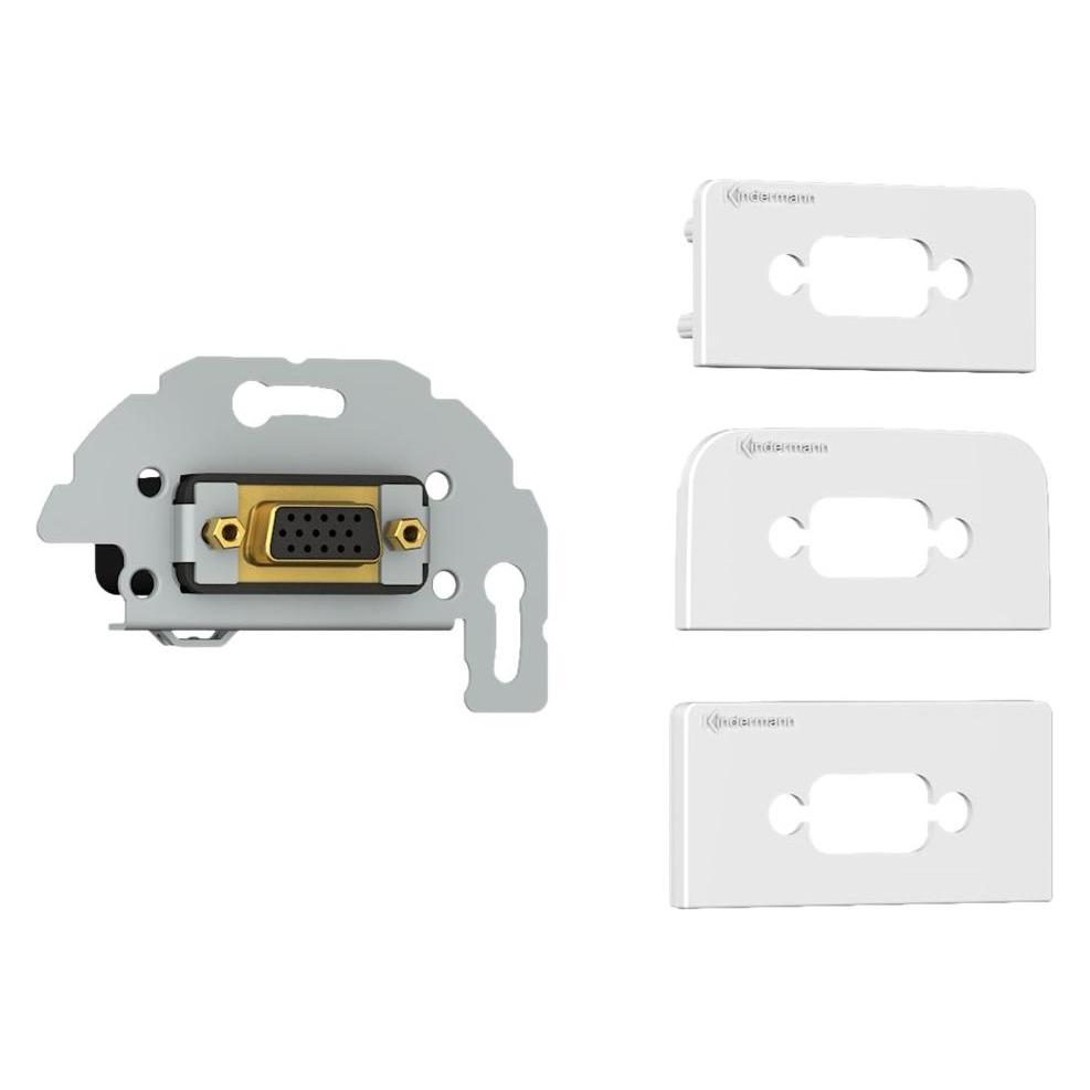Kindermann Konnect design click ws 7456000552 VGA auf 13Pin Blende 1/2 m.Kabelpeitsch (0.28 m) (7456000552)