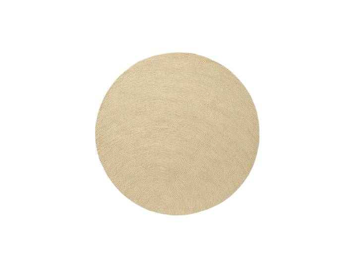 Handgetufteter, runder Designer Wollteppich „Decor Echo“, verschiedene Grössen Sand BRINK & CAMPMAN