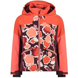CMP Campagnolo, Unisex, Skijacke, Kinder-Skijacke mit Kapuze (104), Rot