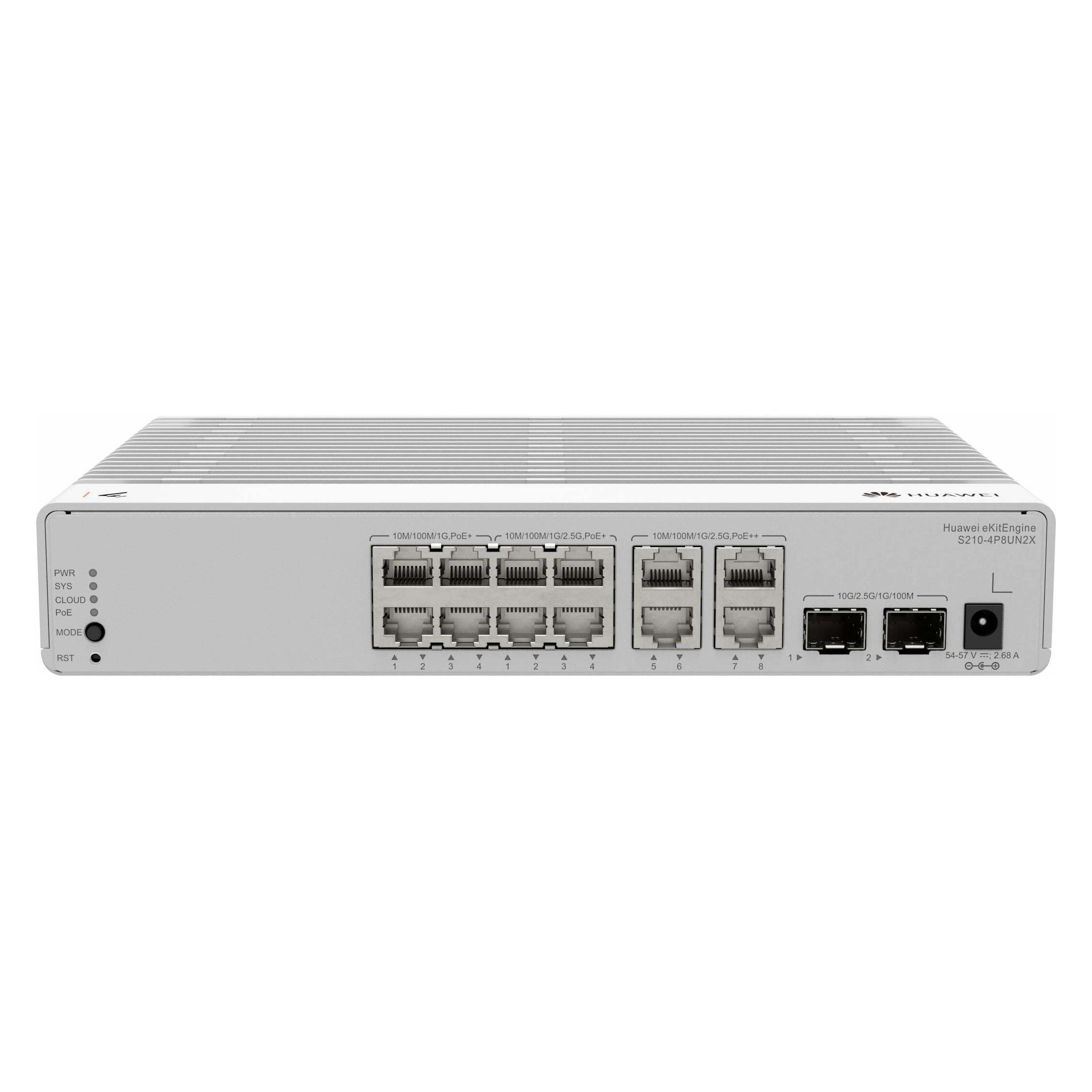 Huawei Switch eKitEngine S210-4P8UN2X Managed 14 Port (14 Ports) (98013198-001)