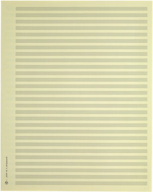 Star Sheet Music Paper Quart 5,5 mm Hellchamois