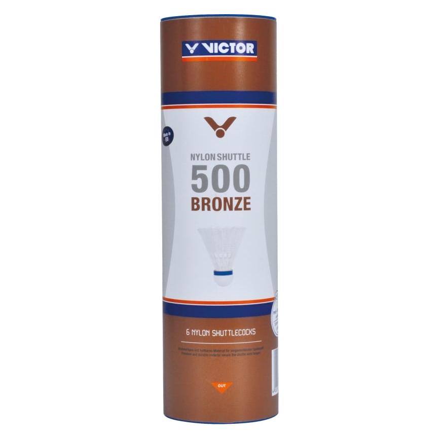 Victor be mit 6 badminton-federbällen nylon 500 (100519-100570)