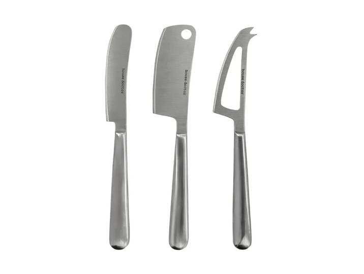 House Doctor Couteaux à fromage Cheese 3 pièces Argent