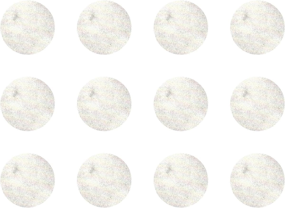 Afdekdoppen Zelfklevend - Boorgat Stickers voor Meubels - Marmer Wit - 40 mm Diameter