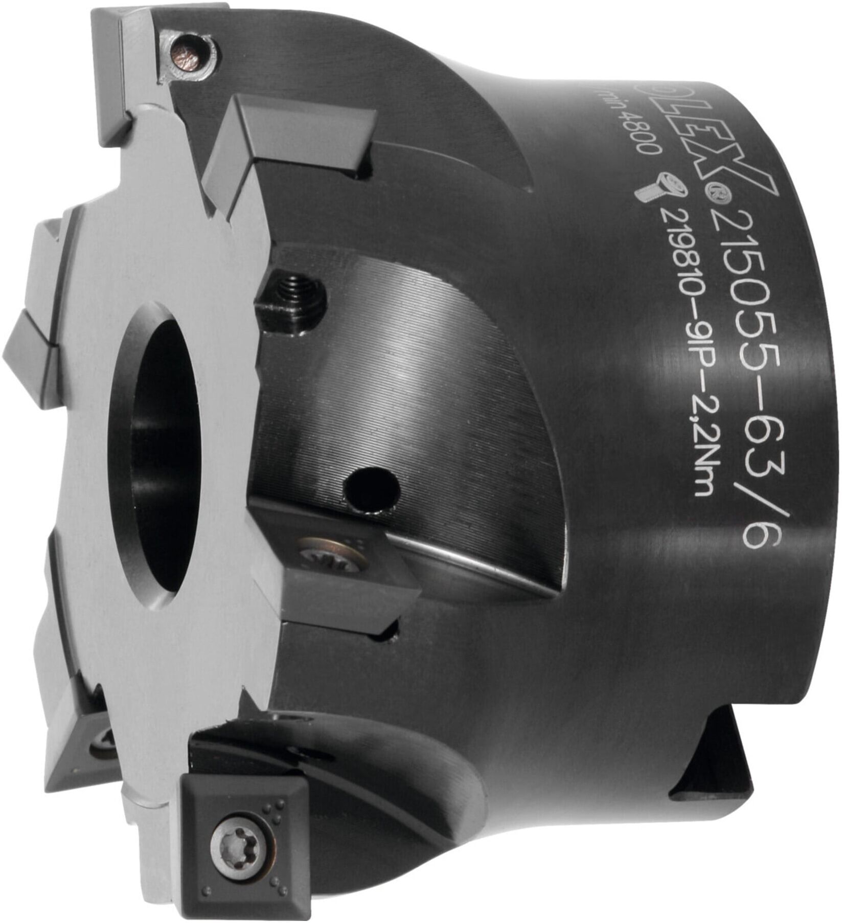 HOLEX Plan-/ Eckfräser 90°, mit Bohrung, Ø D / Anzahl Schneiden Z: 40/4 mm (215055 40/4)