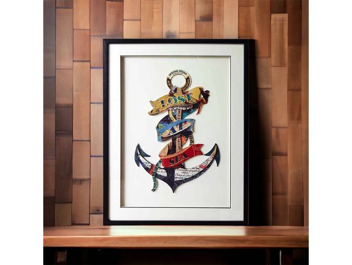 Tableau Décoratif Ancre de Marine