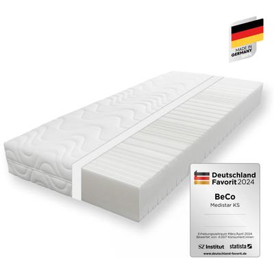 Komfortschaummatratze BECO "Medistar KS, Matratze Kaltschaum-Feeling 90x200 cm, 140x200 cm", transparent, B:160cm H:21cm L:200cm, Obermaterial: 100% Polyester, Matratzen, Komfortschaummatratze, Geprüft mit 1,0* "SEHR GUT" & bewertet mit**Deutschland...
