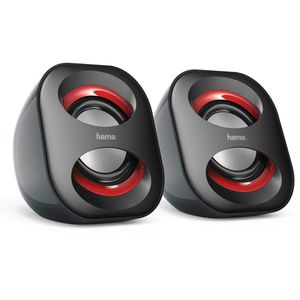 Hama PC-Lautsprecher Sonic Mobil 183, 3 Watt, 2.0 Stereo, 3,5mm Klinke
