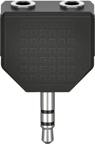 hama 00205191 Audio-Adapter, 3,5-mm-Klinken-St. - 2 x 3,5-mm-Klinken-Kupp., Stereo