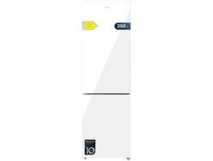 Cecotec Réfrigérateur combiné Bolero CoolMarket Combi 250 White Glass D. Réfrigérateur verre blanc 250L Inverter Plus