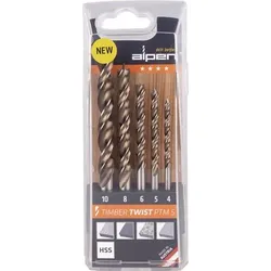 Holzspiralbohrersatz TIMBER TWIST 5-tlg.D.4,5,6,8,10mm ALPEN