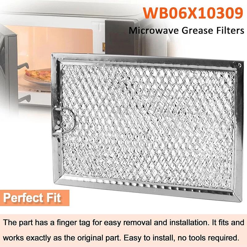 INF WB06X10359 Mikrowellen-Fettfilter - Aluminium, Silber