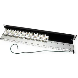 Trendnet 16-Port es 1U Verteilerfeld, Server Zubehör, Schwarz