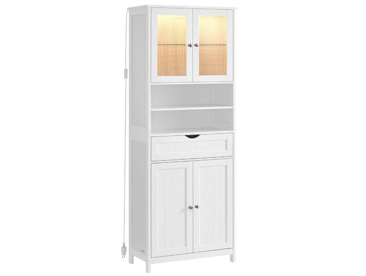 Armoire de rangement haute avec réglables placard et bande blanc