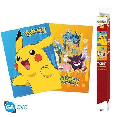 POKEMON Set 2 Chibi Posters - Farbige Charaktere (52x38), Taschenbuch von , Abysse Deutschland