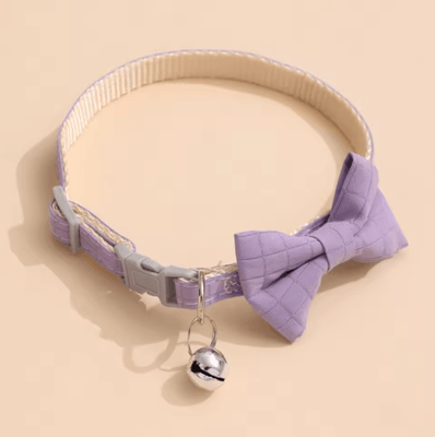 Inspire Picks BellaBow Adjustable Pet Collar Cute Bow Tie Collar With Bell For Cats & Small Dogs black 1.0 22 32cm