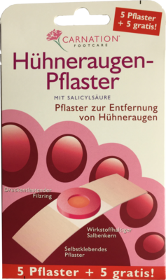 Dr.Dagmar Lohmann pharma + medical GmbH CARNATION Hühneraugen-Pflaster 5+5 10 St 10017562