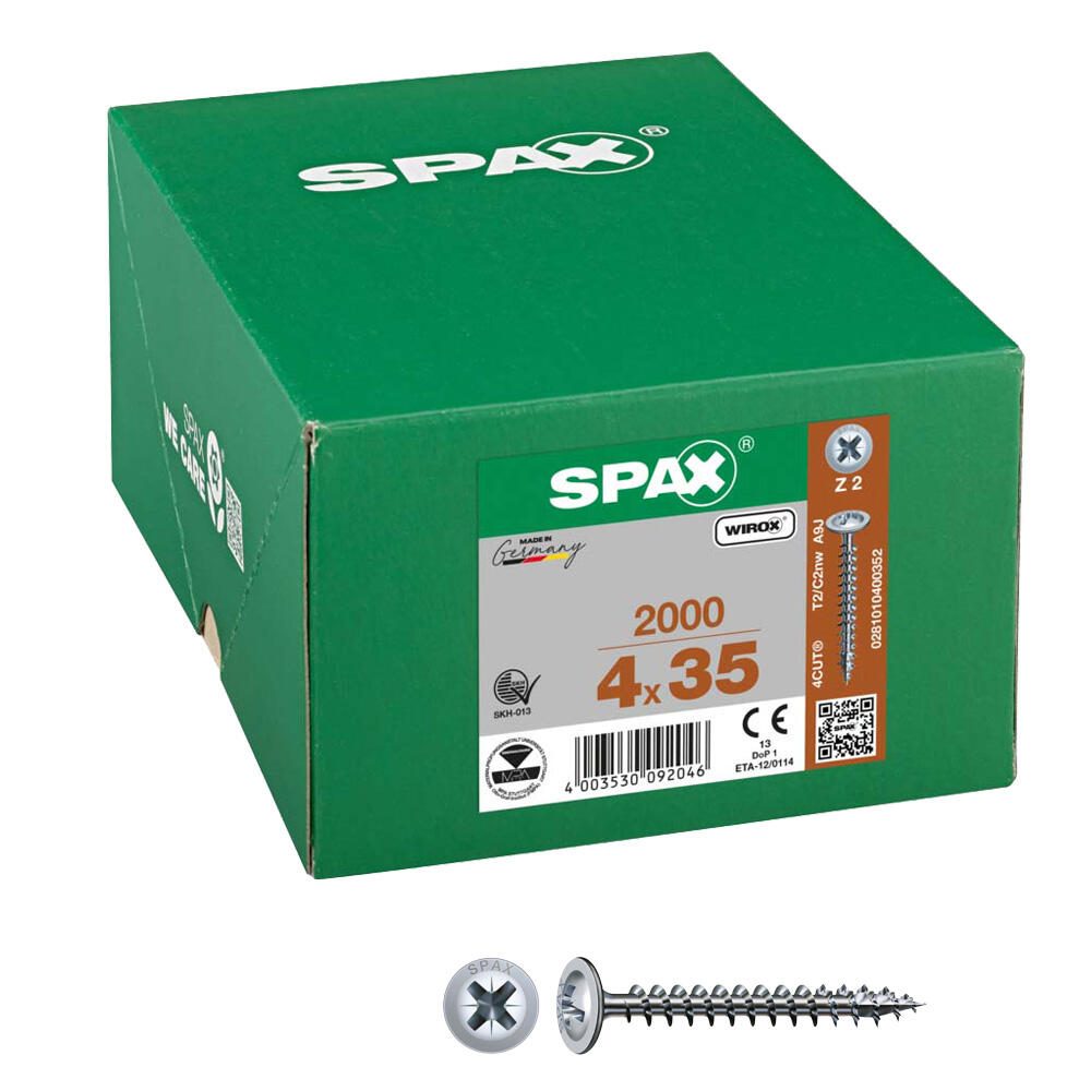 SPAX® Universalschrauben Z2 4x35 2000 St. 0281010400352