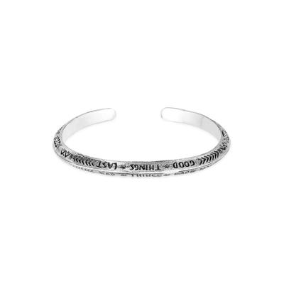 Armreif HAZE & GLORY "Armband Armreif - The Good Things 925 Silber" Gr. 180, silber, Armbänder, Herren, 180, Silber 925 (Sterlingsilber), Armreif