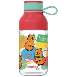 Quokka Ice Kids mit Trageriemen - Trinkflasche ecozen 430 ml mit Trageriemen (Happy Quokka)