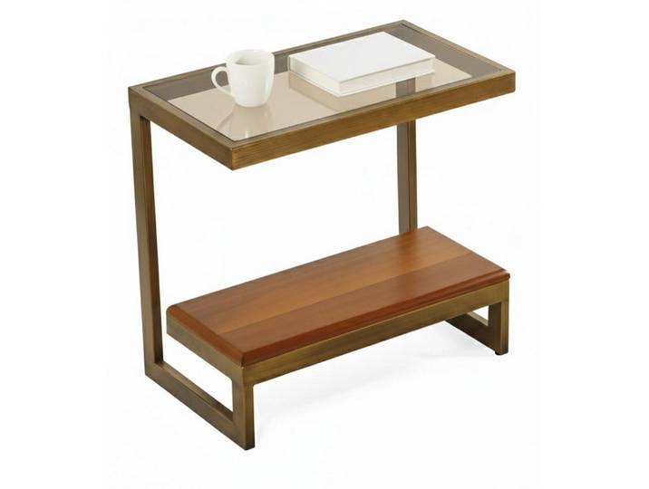 Xlmoebel Sideboard Modernes Sideboard-Set mit Wandspiegel in luxuriösem Braun (Sideboard-Set, Sideboard mit Spiegel), Made in Europa