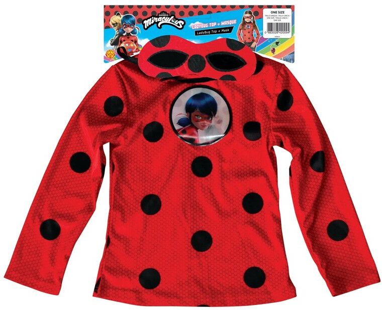 Déguisement Top Miraculous Ladybug + loup 5-8 ans - Rubies