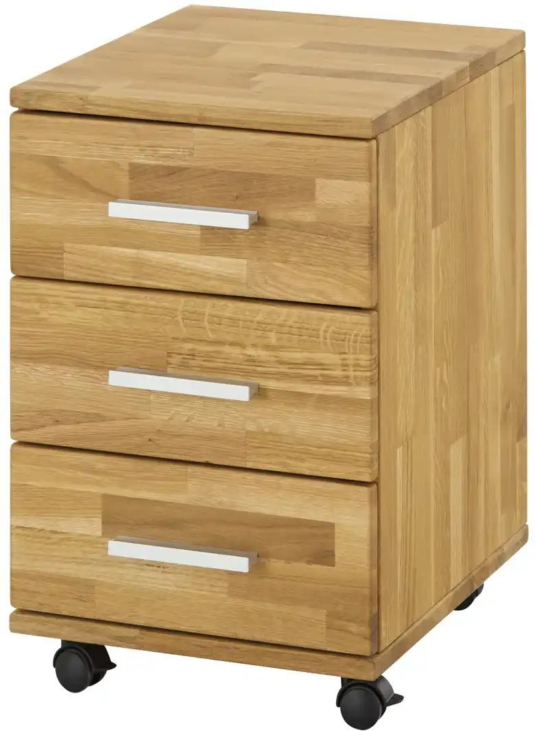 Höffner Rollcontainer  Chemnitz ¦ holzfarben ¦ Maße (cm): B: 35,5 H: 60 T: 46.0