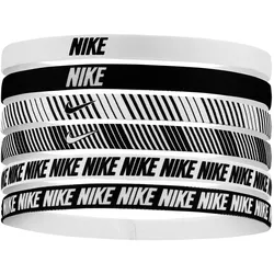6er Pack NIKE Flex Classic Printed Haarbänder 189 - white/black/white