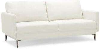 Costway Modern Loveseat with Comfy Backrest Cushions-White