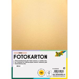 Folia Fotokarton 6145065 gold A4 300g 50 Blatt