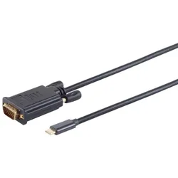 USB-C Adapterkabel, VGA, 1080p, 1m