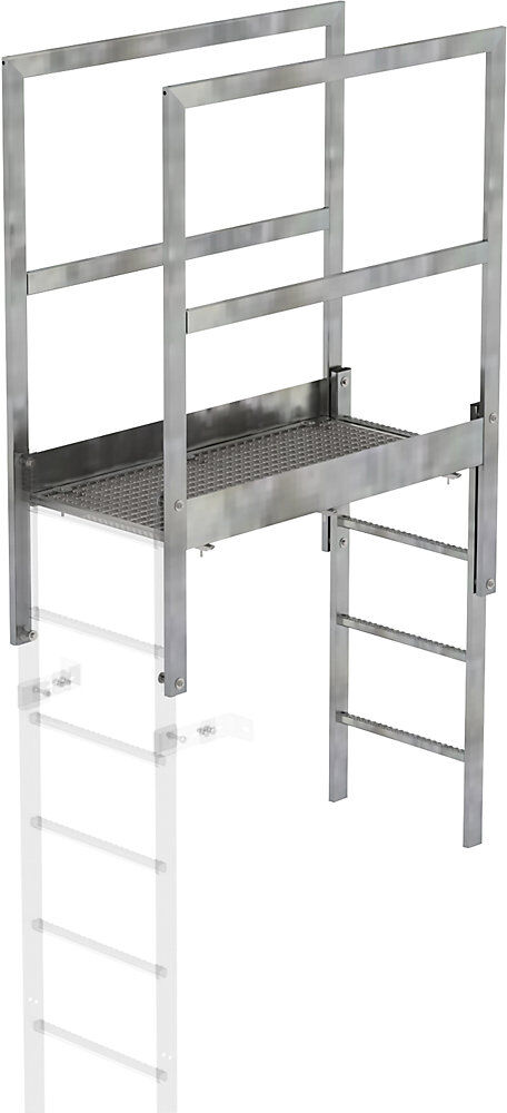 Attika-Überstieg, Stahl, verzinkt, lichte Länge 1080 mm MUNK