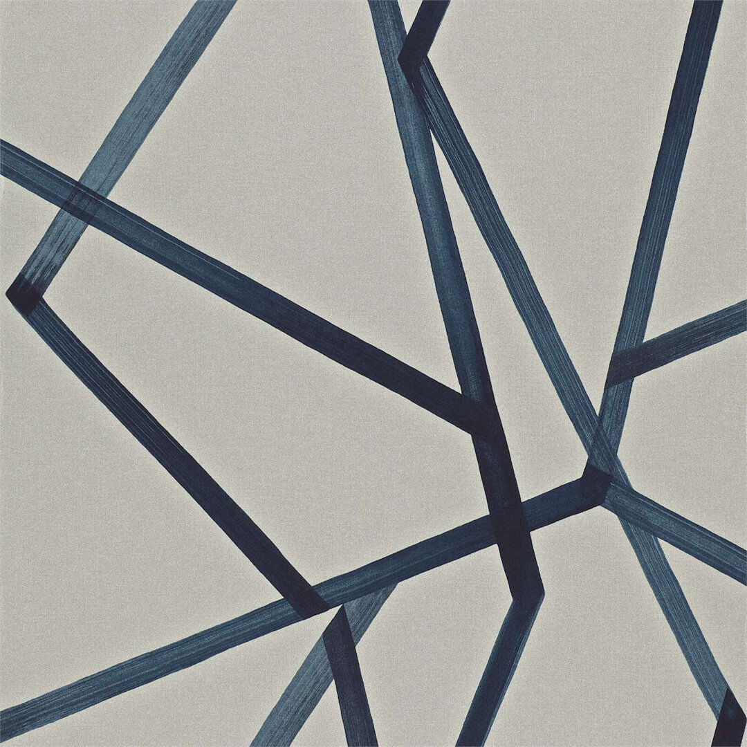 Harlequin Sumi 10.05m x 68.6cm Wallpaper Roll Linen/Indigo 1,005cm L