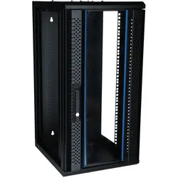 Dsit 15 HE, 10” Serverschrank, mit Glastür, (BxTxH) 370x450x752mm (15 HE, 10 Zoll Rack), Serverschrank, Schwarz