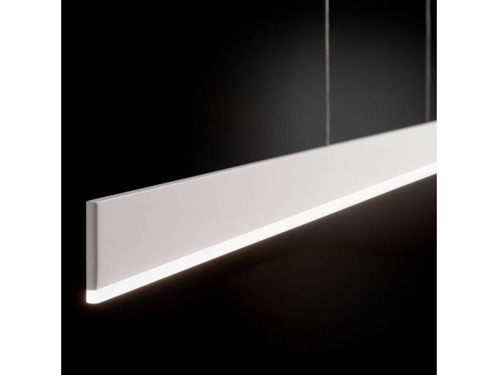 AILATI Hängeleuchte Riga, weiß / opal, für Küche, Aluminium, Modern