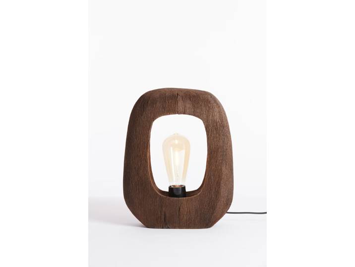 Donker houten tafellamp Kelafo 24 x 30cm Light & Living - 7041064