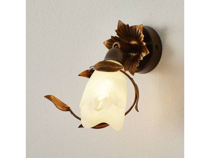 Kögl Wandleuchte CAMPANA, dimmbar, braun / rost, für Wohn- / Esszimmer, Metall, Florentiner