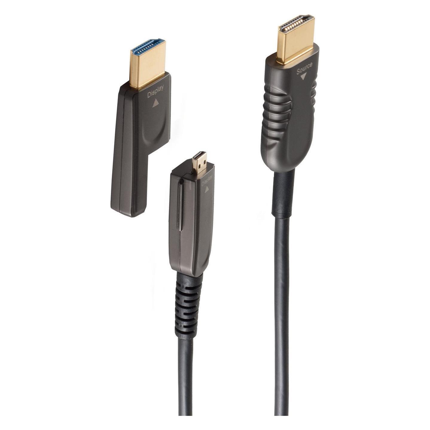 Shiverpeaks BS30-02505 HDMI-Kabel 50 m HDMI Typ A (Standard) HDMI Typ D (Mikrofon) Schwarz (50 m) (BS30-02505)