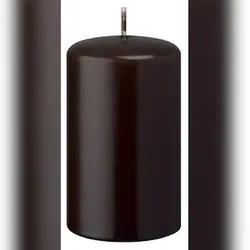 Kopschitz Kerzen Flachkopf-Stumpenkerzen Chocolate Schokolade 100 x Ø 90 mm, 4 Stück