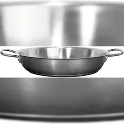 Pintinox 28 cm Pfanne aus 18/10 Edelstahl mit dreifachem Boden