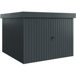 Hörmann Ecostar Metall-Gerätehaus "Euroline Trend" mit Flachdach EFD 10,anthrazitgrau,262 x 262 cm