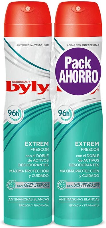 Byly Extrem Frescor 96H Deo vaporisateur coffret 2 x 200 ml