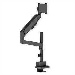 ROLINE LCD-Arm, Trägerstange, 4 Gelenke, Tischmontage, 24-57 Zoll, bis 27 kg, schwarz 17.03.1218