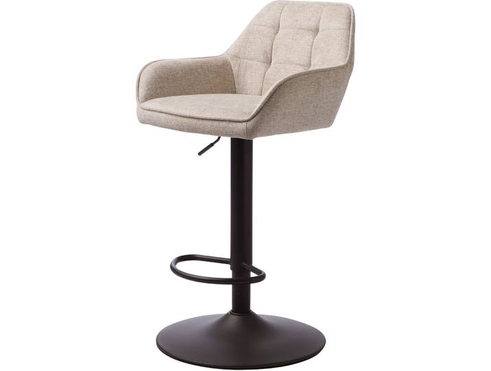 Barhocker 2er-Set Nort sand Polyester, Stahl H 50.5 cm - Barhocker 2er-Set