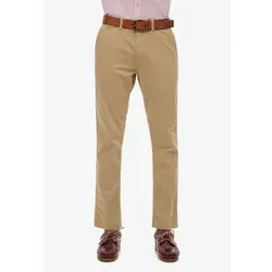 Superdry für Herren. M7011022A Braune Chino-Hose in schmaler Passform (32/32), Lässig, Baumwolle