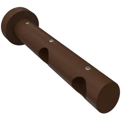 TRÄGER FÜR GARDINENSTANGEN 20 mm Ø, Talena 2-läufig, Nussbaum