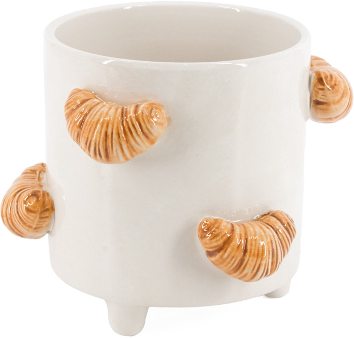 HomeBound by KY Aardewerk vaas Croissants bloemenvaas voor op tafel